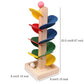 Mini Colorful Tree Marble Ball Run – Montessori Wooden Educational Toy