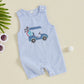 Organic Cable Knit Baby Sweater Romper Sleeveless Striped Embroidery Jumpsuit