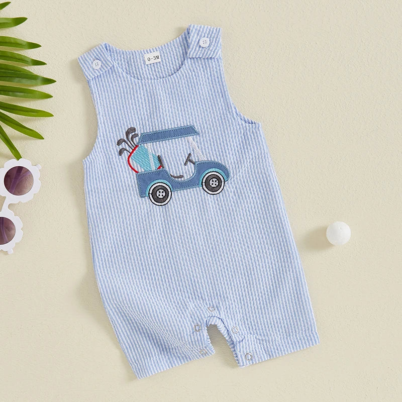 Organic Cable Knit Baby Sweater Romper Sleeveless Striped Embroidery Jumpsuit