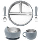Stainless Steel Baby Feeding Set with Silicone Sucker