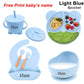 Silicone Baby Feeding Plate Set with Suction Bowl