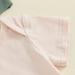Baby Girl Boy 3Pcs Hi I'm New Here Outfit Letter Embroidery Short Sleeve Romper Elastic Waist Long Pants Hat Clothes Set