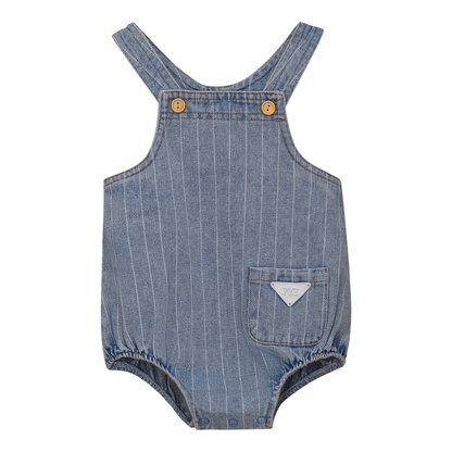 Stripe Denim Romper