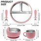 Stainless Steel Baby Feeding Set with Silicone Sucker
