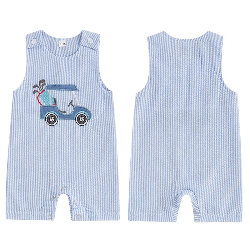 Organic Cable Knit Baby Sweater Romper Sleeveless Striped Embroidery Jumpsuit