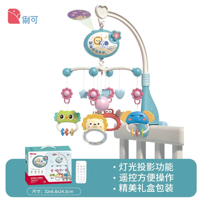 Musical Baby Crib Mobile Lights Music Projection Remote Control Toy