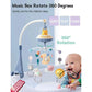 Musical Baby Crib Mobile Lights Music Projection Remote Control Toy