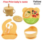 Silicone Baby Feeding Plate Set with Suction Bowl