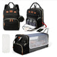 3 in 1 Diaper Bag Backpack with Foldable Baby Bed & USB