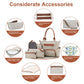 8Pcs Baby Nappy Diaper Bags Set