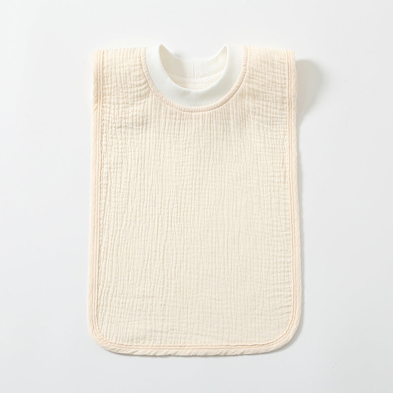 Large Childrens Washcloth Bib That Resists Stains