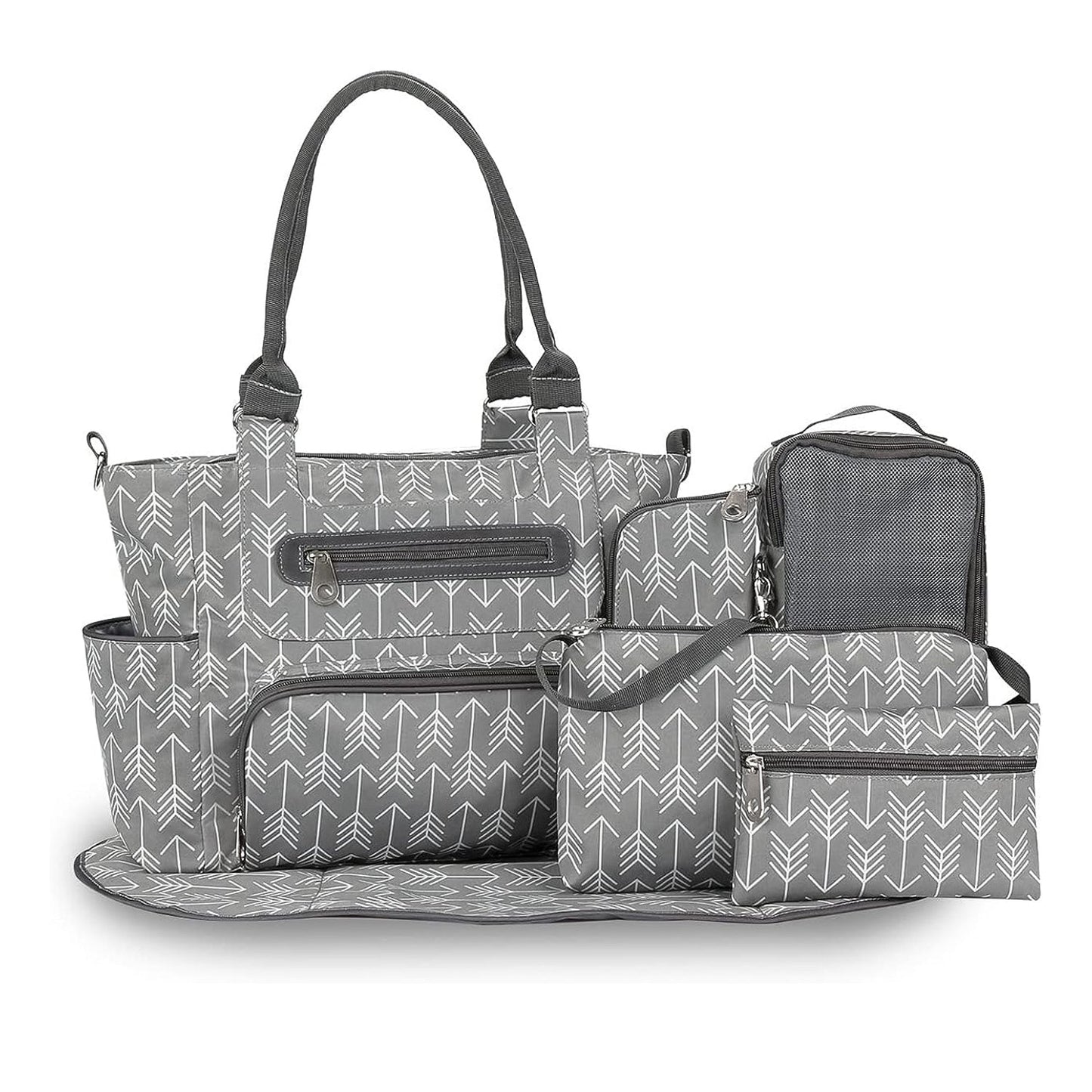 8Pcs Baby Nappy Diaper Bags Set