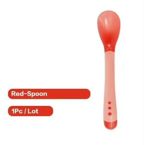 Children’s Tableware Baby Learning Dishes Suction Bowl Temperature Sensing Spoon