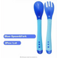 Children’s Tableware Baby Learning Dishes Suction Bowl Temperature Sensing Spoon