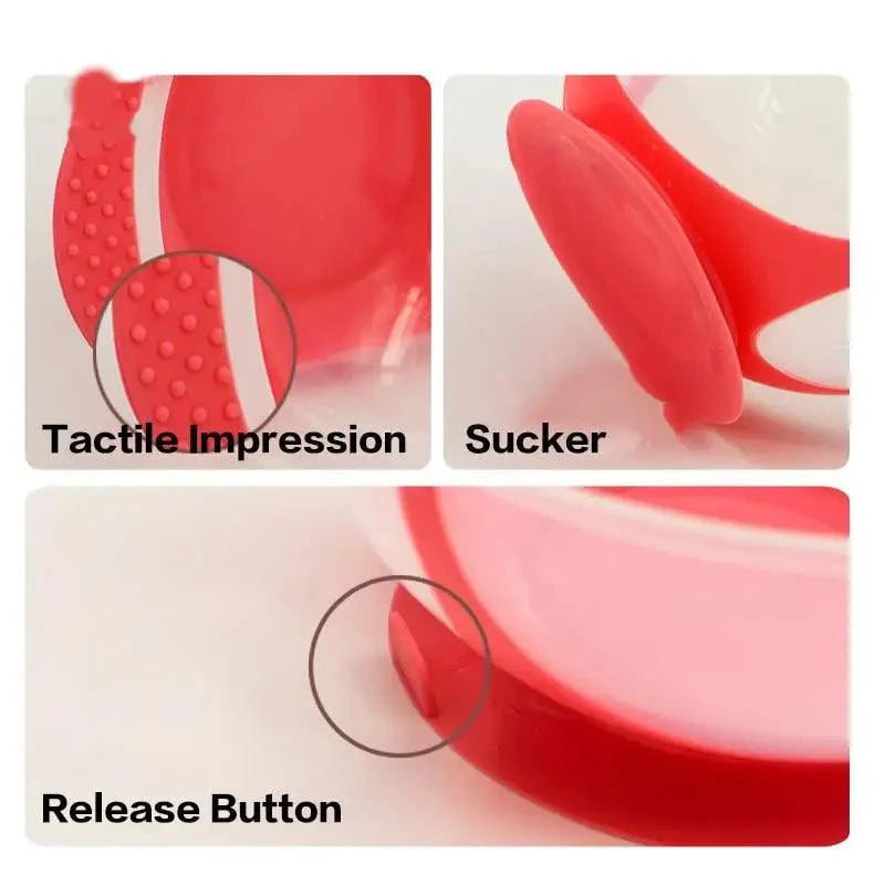Children’s Tableware Baby Learning Dishes Suction Bowl Temperature Sensing Spoon
