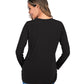 Women's Round Neck Small Feet Print Maternity Top