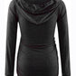 Maternity solid color hooded pocket long-sleeved T-shirt