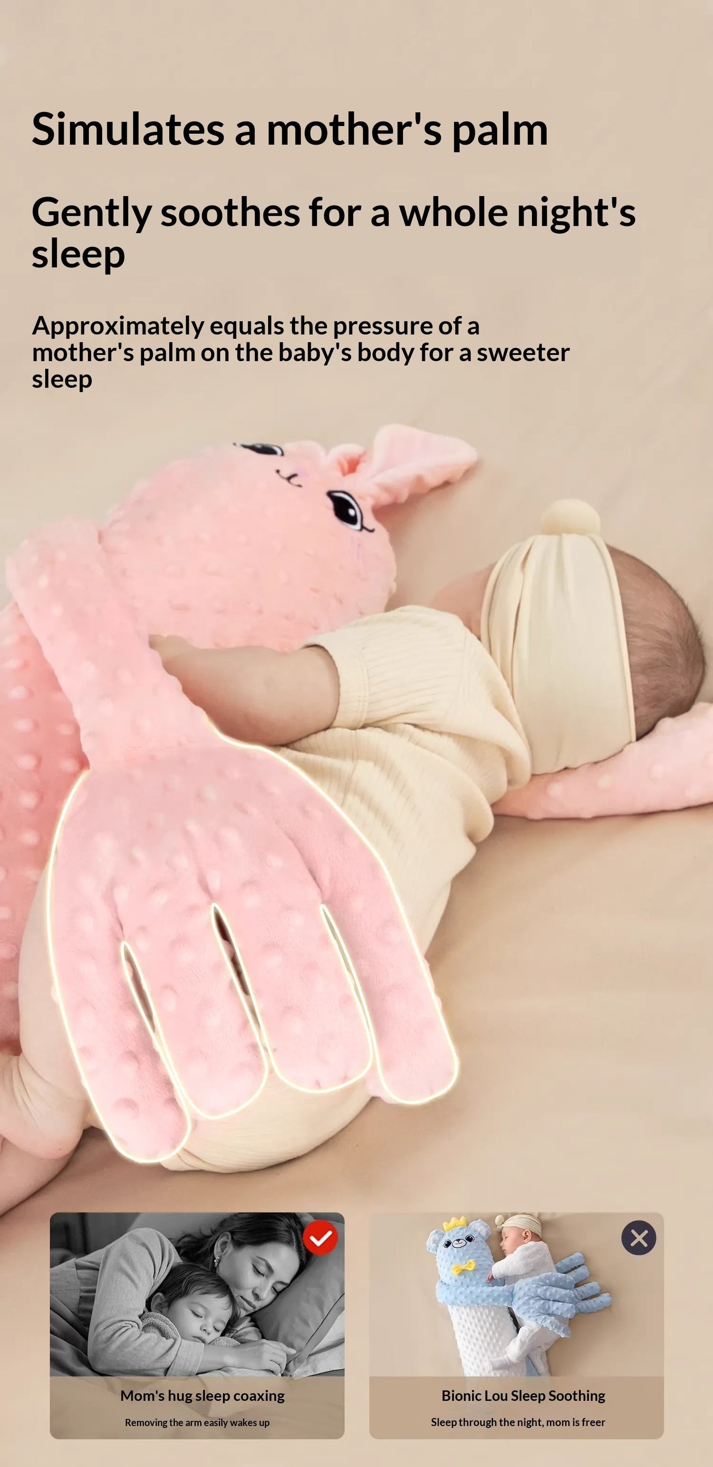 Baby Soothing Sleep Companion Interactive Sensory Toy 0–12 Months