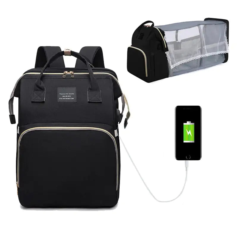 Baby Diaper Bag - Foldable Baby Bed - # BAGEG11610003